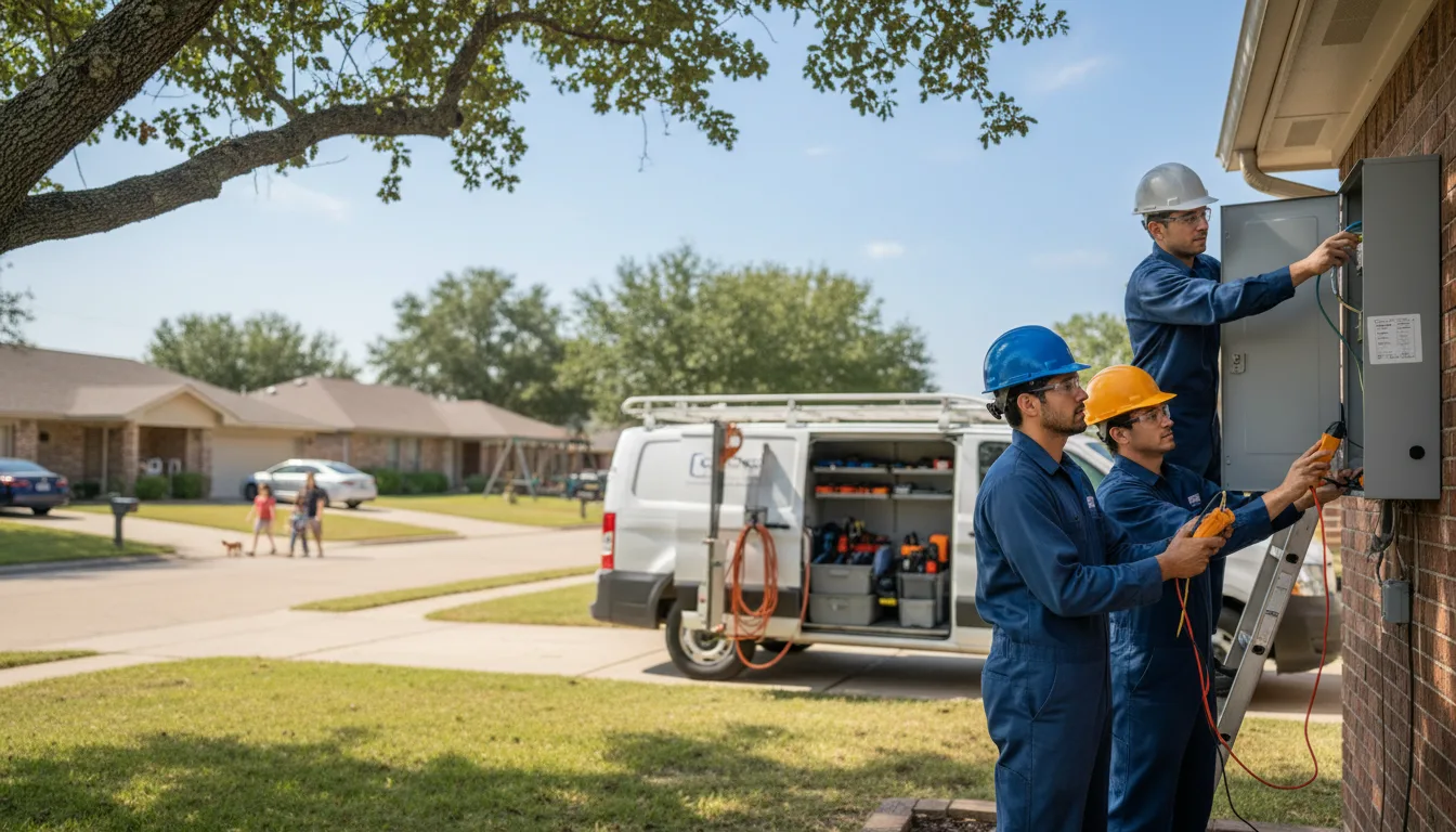 Certified electrician providing emergency electrical services in Dresser, WI
